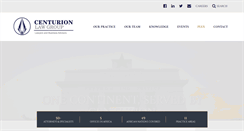 Desktop Screenshot of centurionlawfirm.com