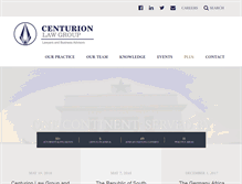 Tablet Screenshot of centurionlawfirm.com